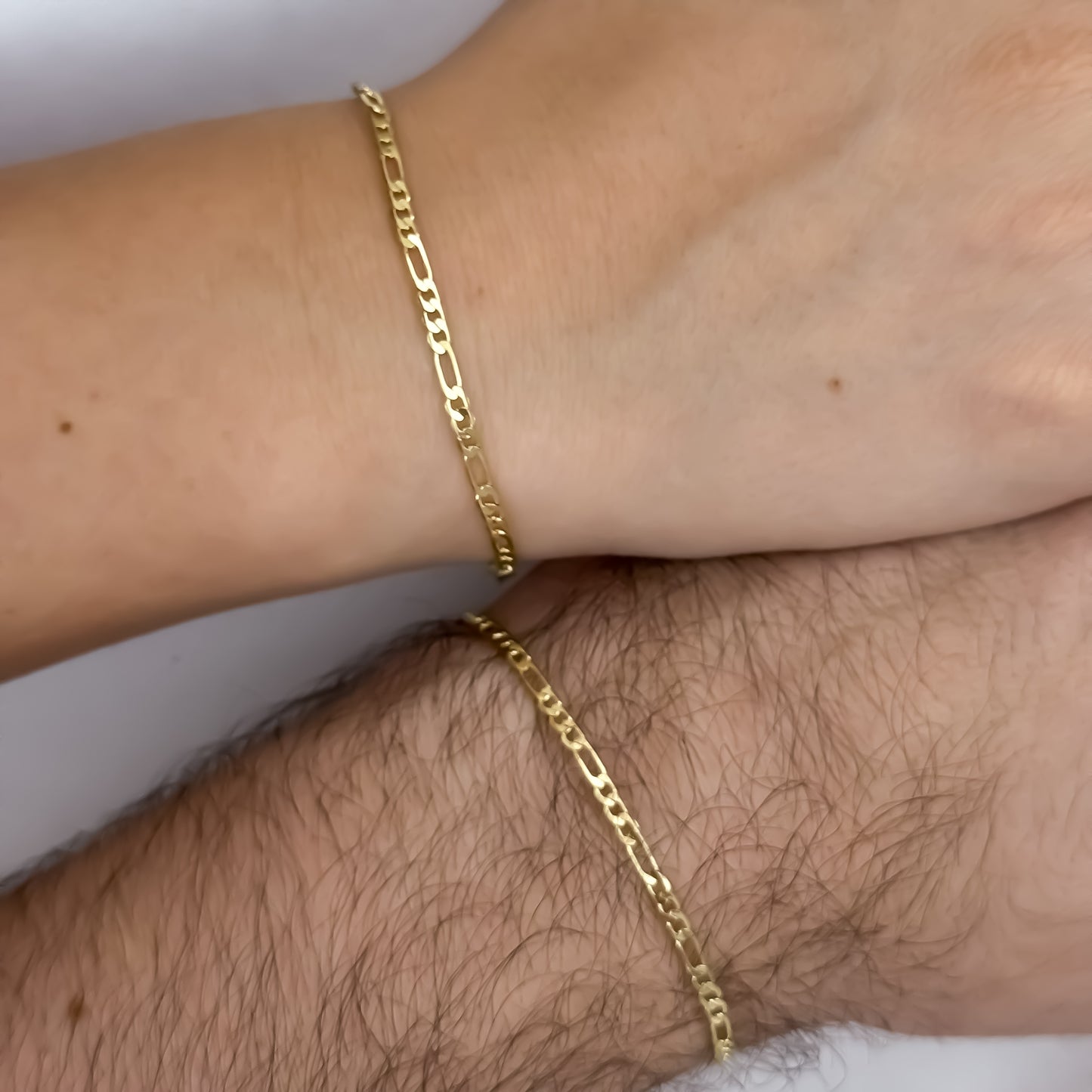 Promoción de 2  Esclavas para Parejas Tejido Cartier de 20cm de 18cm y 2mm de Grosor